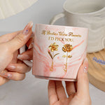 If Besties Were Flowers I'd Pick You - Personalized Marble Mug