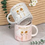 If Besties Were Flowers I'd Pick You - Personalized Marble Mug