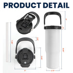 If Friends Were Flowers I'd Pick You - Personalized 30oz Tumbler With Handle
