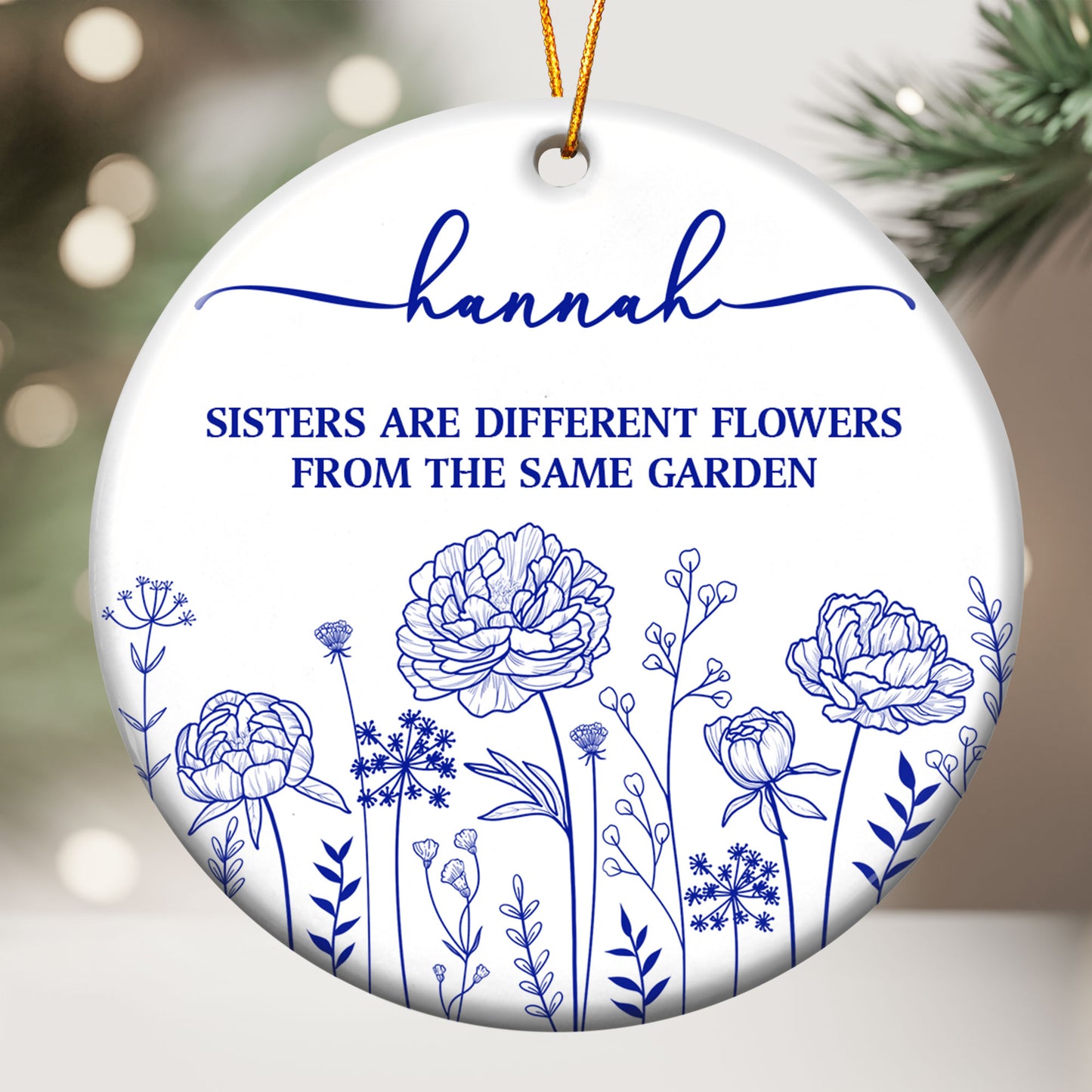 If Besties Were Flowers I'd Pick You - Personalized Ceramic Ornament