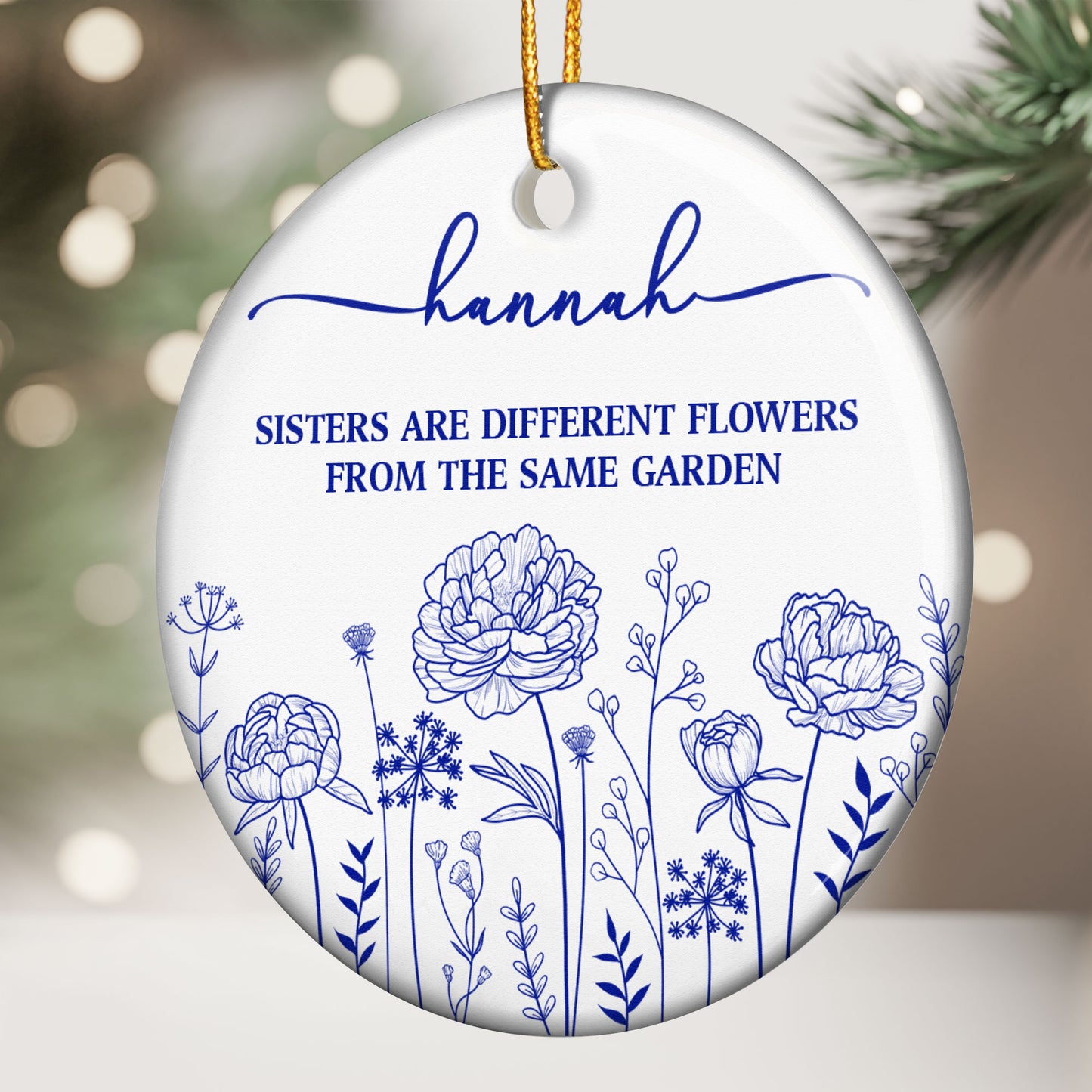 If Besties Were Flowers I'd Pick You - Personalized Ceramic Ornament