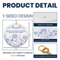 If Besties Were Flowers I'd Pick You - Personalized Ceramic Ornament