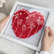 If Besties Were Flowers I'd Pick You - Personalized Flower Shadow Box With LED Light