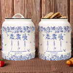 If Besties Were Flowers I'd Pick You - Toile De Jouy Birth Flower - Personalized Cookie Jar