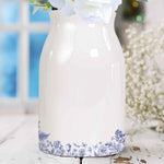 If Besties Were Flowers I'd Pick You - Toile De Jouy Birth Flowers - Personalized Ceramic Flower Vase