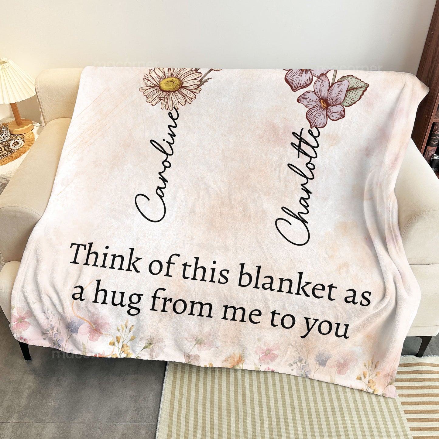 If Friends Were Flowers I'd Pick You - Personalized Blanket