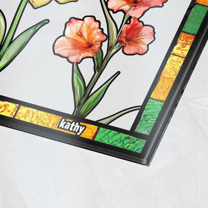 If Friends Were Flowers I'd Pick You - Personalized Glass Cutting Board