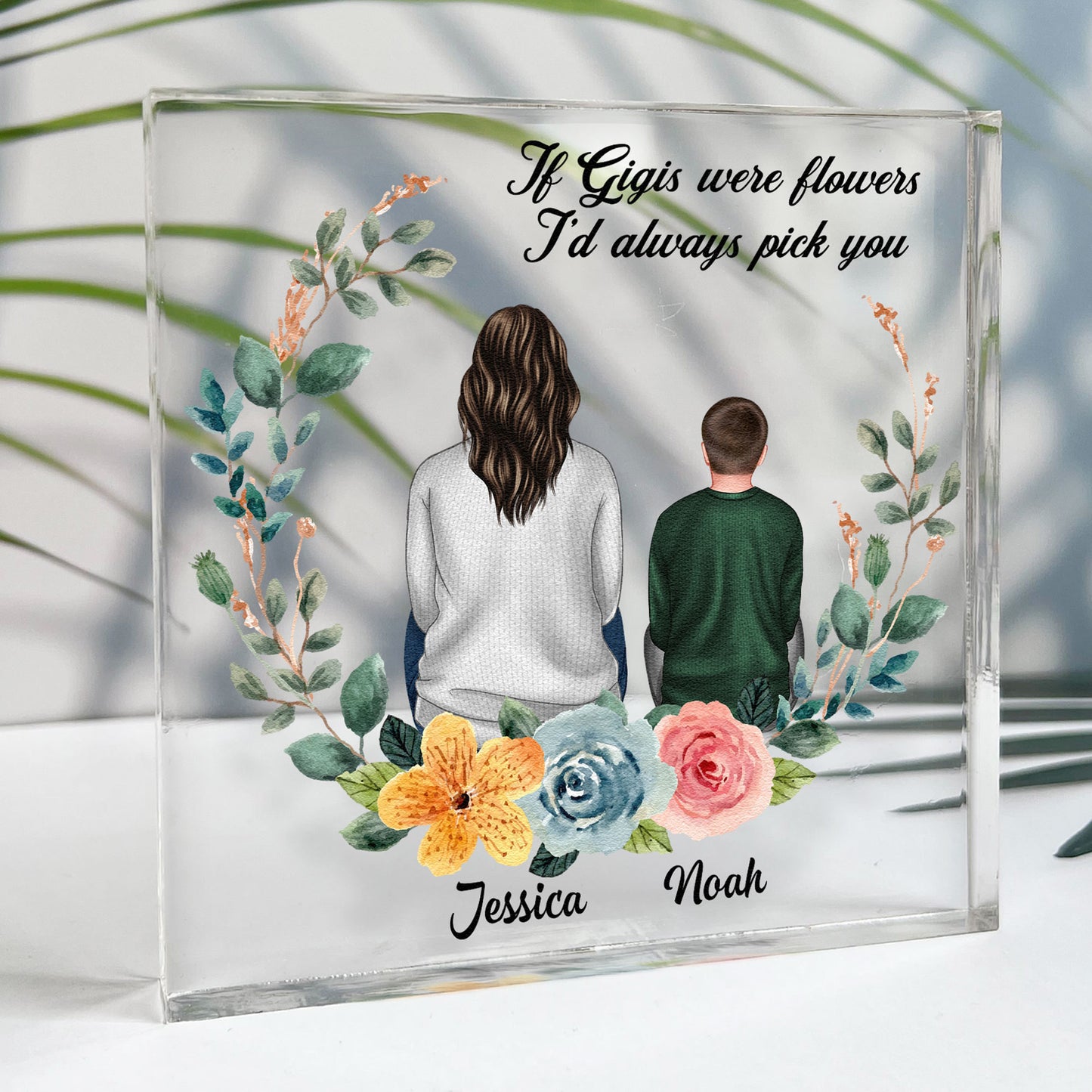 If Grandmas Were Flowers - Personalized Acrylic Plaque