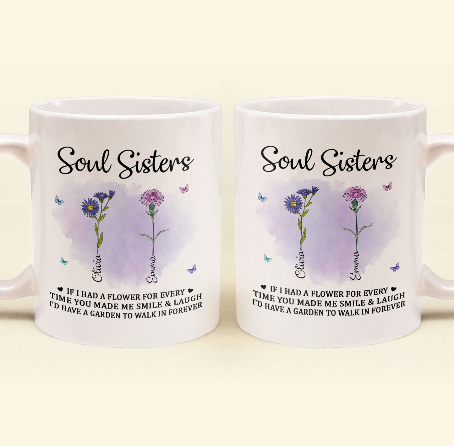 If I Had A Flower For Every Time You Made Me Smile - Personalized Mug