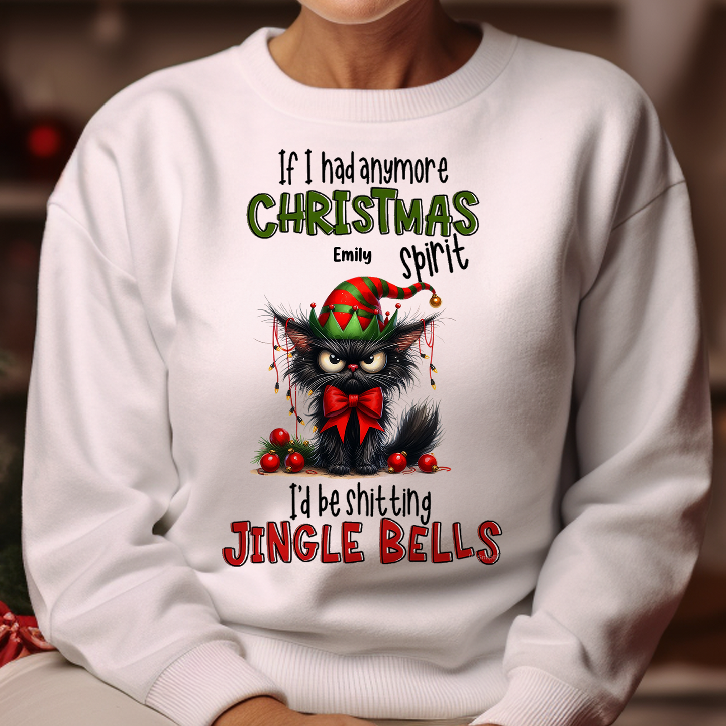 If I Had Anymore Christmas Spirit - Personalized Shirt