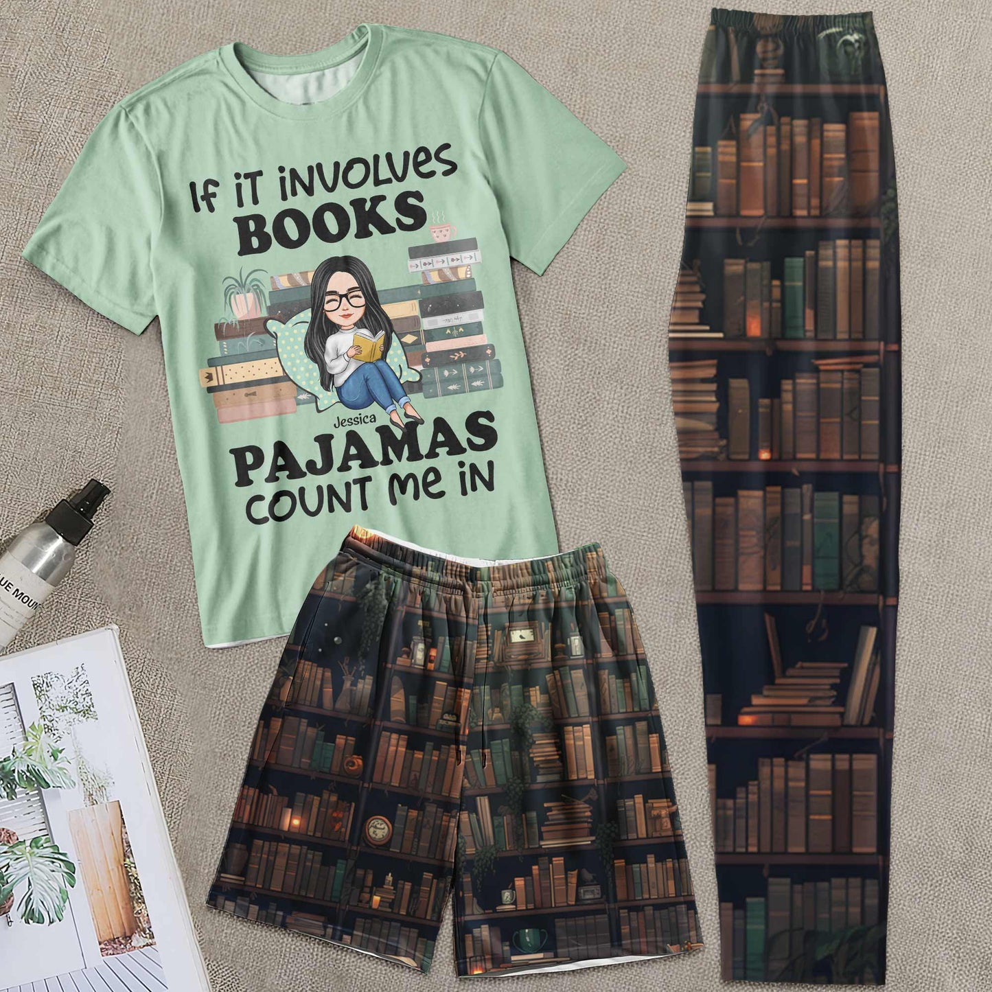If Involving Book & Pajamas - Personalized Pajamas