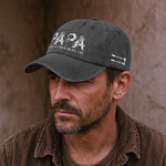 If Papa Can't Fix It No One Can - Personalized Distressed Denim Cap