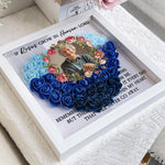 If Roses Grow In Heaven - Personalized Photo Flower Shadow Box