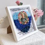 If Roses Grow In Heaven - Personalized Photo Flower Shadow Box