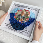 If Roses Grow In Heaven - Personalized Photo Flower Shadow Box