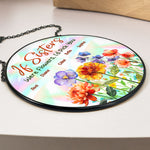 If Sisters Were Flowers - Personalized Stained Glass Window Hanging Suncatcher