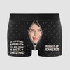 If You Jingle My Bells I Promise You A White Christmas Custom Face - Personalized Photo Men&#39;s Boxer Briefs