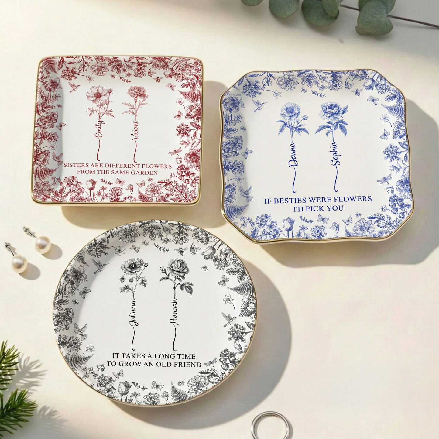 If_Besties_Were_Flowers_I_d_Pick_You_Toile_De_Jouy_Birth_Flowers_Personalized_Jewelry_Dish_0