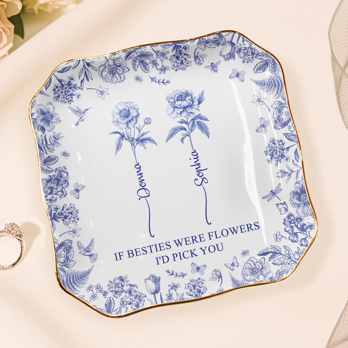 If_Besties_Were_Flowers_I_d_Pick_You_Toile_De_Jouy_Birth_Flowers_Personalized_Jewelry_Dish_6