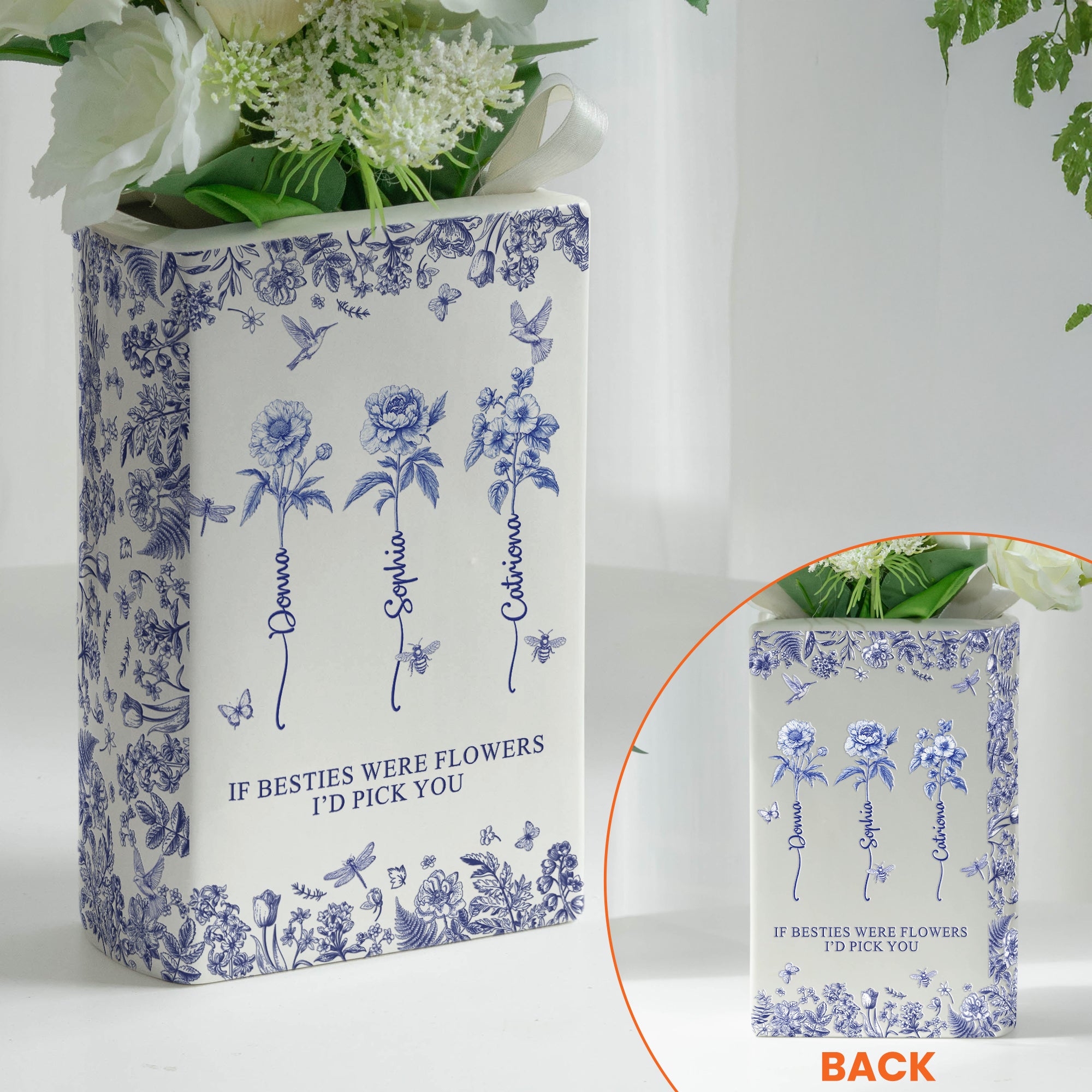 If-Besties-Were-Flowers-I'd-Pick-You-Toile-De-Jouy-Birth-Flowers-Personalized-Vase-3