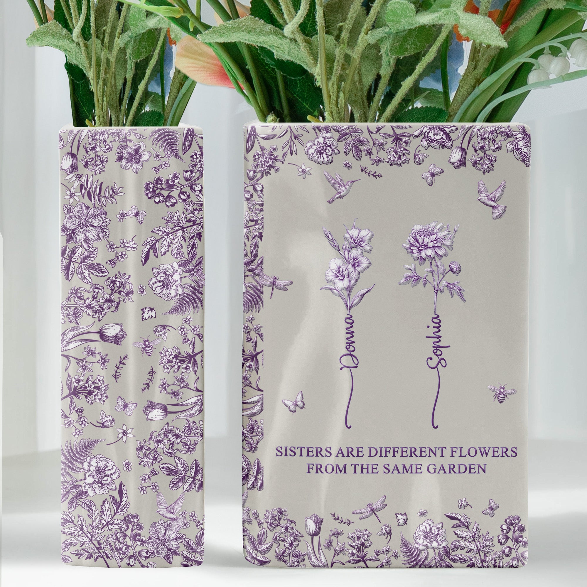 If-Besties-Were-Flowers-I'd-Pick-You-Toile-De-Jouy-Birth-Flowers-Personalized-Vase-5