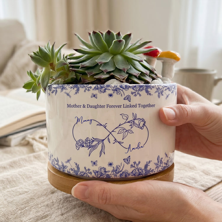 If-Daughters-Were-Flowers-I'D-Pick-You-Toile-De-Jouy-Style-Personalized-Plant-Pot-2