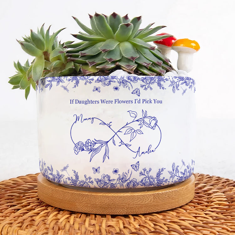 If-Daughters-Were-Flowers-I'D-Pick-You-Toile-De-Jouy-Style-Personalized-Plant-Pot-3