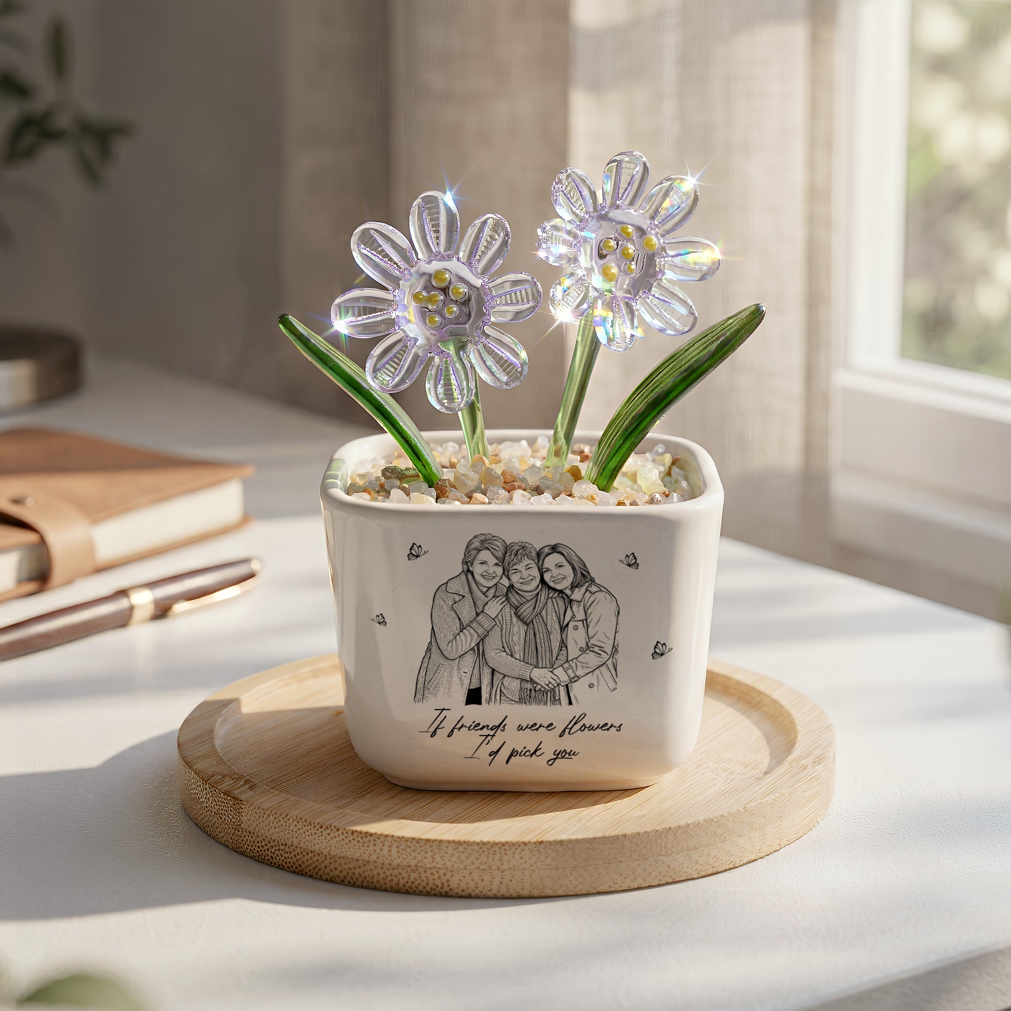 If-Friends-Were-Flowers--Id-Pick-You-Custom-Glass-Birth-Flower-Personalized-Plant-Pot-3