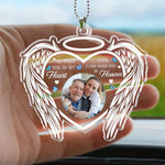 I'll Hold You In My Heart Forever - Personalized Photo Rear View Mirror Accessory