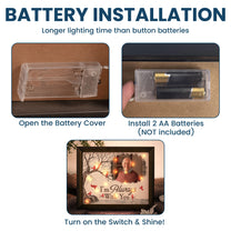 I'm Always With You Memorial Gift - Personalized Photo LED Shadow Box