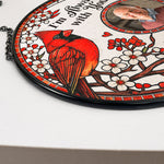 I'm Always With You Memorial Gift - Personalized Photo Stained Glass Window Hanging Suncatcher