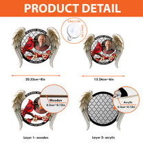 I'm Always With You Memorial Gift - Personalized Photo Window Hanging Suncatcher Ornament