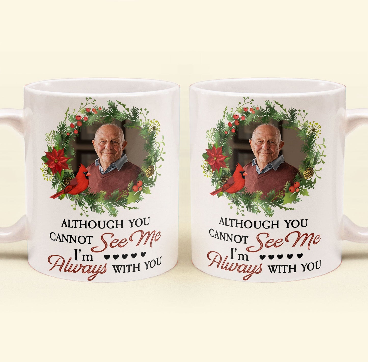 I'm Always With You Memorial Gifts - Personalized Photo Mug