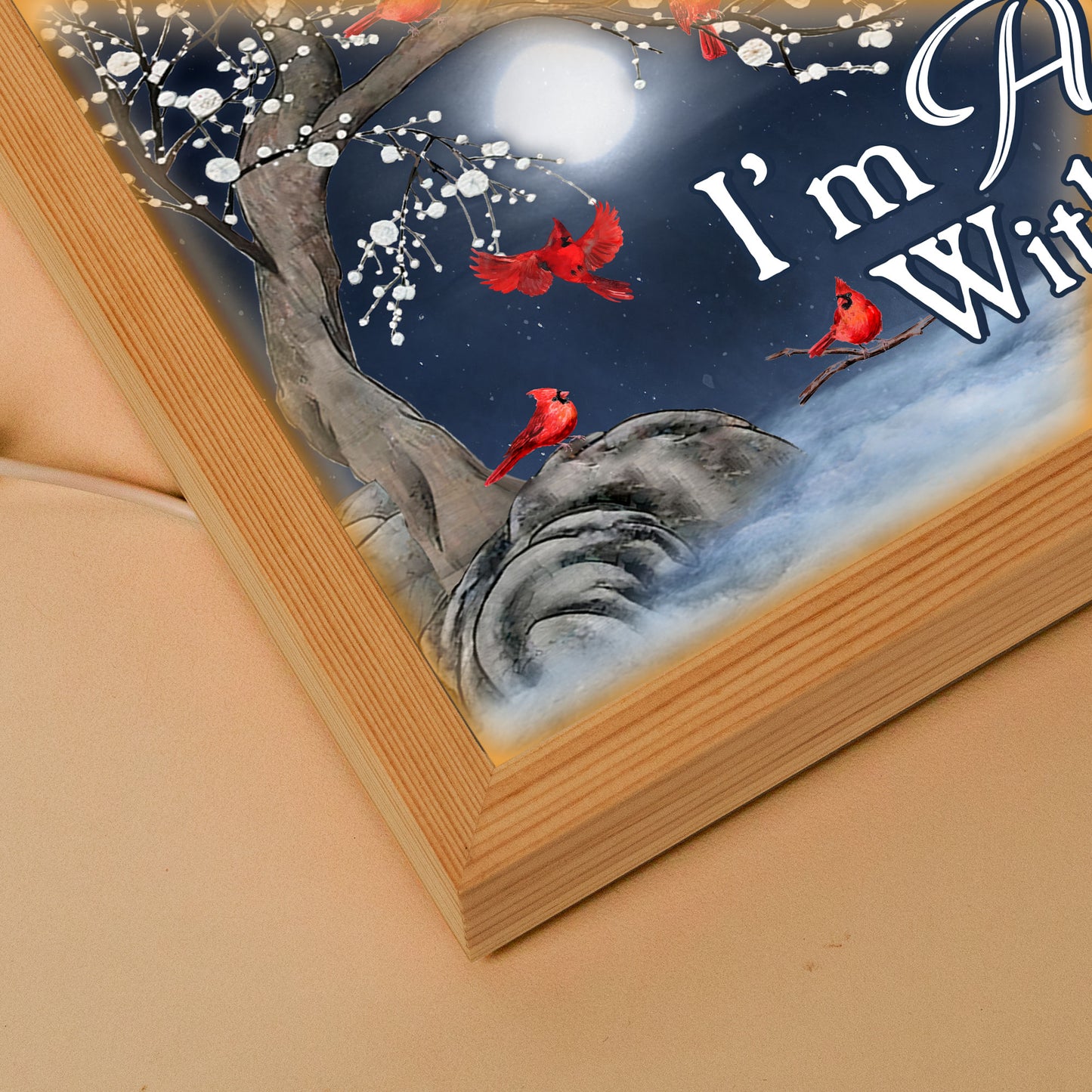 I'm Always With You Memorial - Personalized Photo Light Up Picture Frame