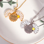 I'm Always With You - Personalized Daisy Necklace With Hidden Message