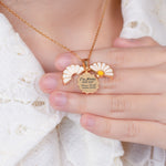 I'm Always With You - Personalized Daisy Necklace With Hidden Message