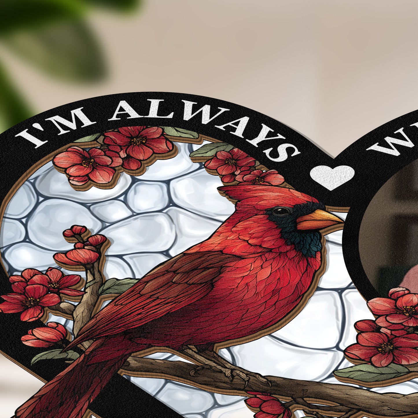 I'm Always With You - Personalized Photo Wood And Acrylic Night Light