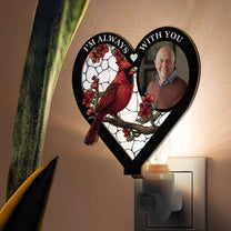 I'm Always With You - Personalized Photo Wood And Acrylic Night Light
