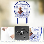 I'm Always With You Toile De Jouy Style - Personalized Metal Photo Garden Stake