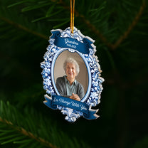 I'm Always With You Vintage Frame Photo Ornament - Personalized Acrylic Photo Ornament