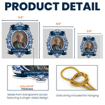 I'm Always With You Vintage Frame Photo Ornament - Personalized Acrylic Photo Ornament