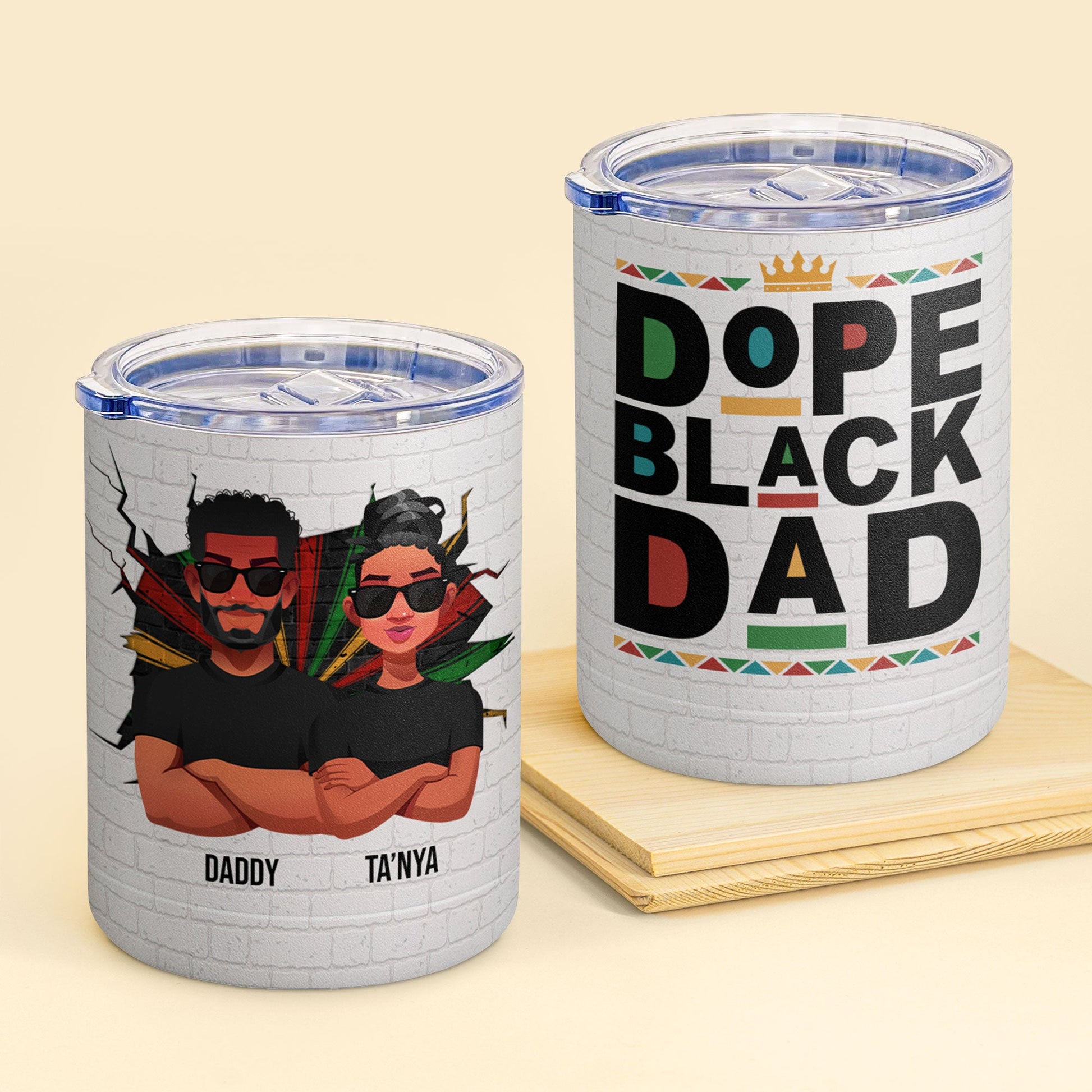 Thank You Dad - We're Awesome - Personalized 10oz Lowball Tumbler