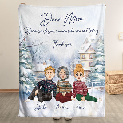 Thank You, Mom. I Am Who I Am - Personalized Blanket