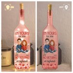 I'm Yours No Returns Or Refunds Anniversary Valentine's Day Gift - Personalized Bottle Lamp