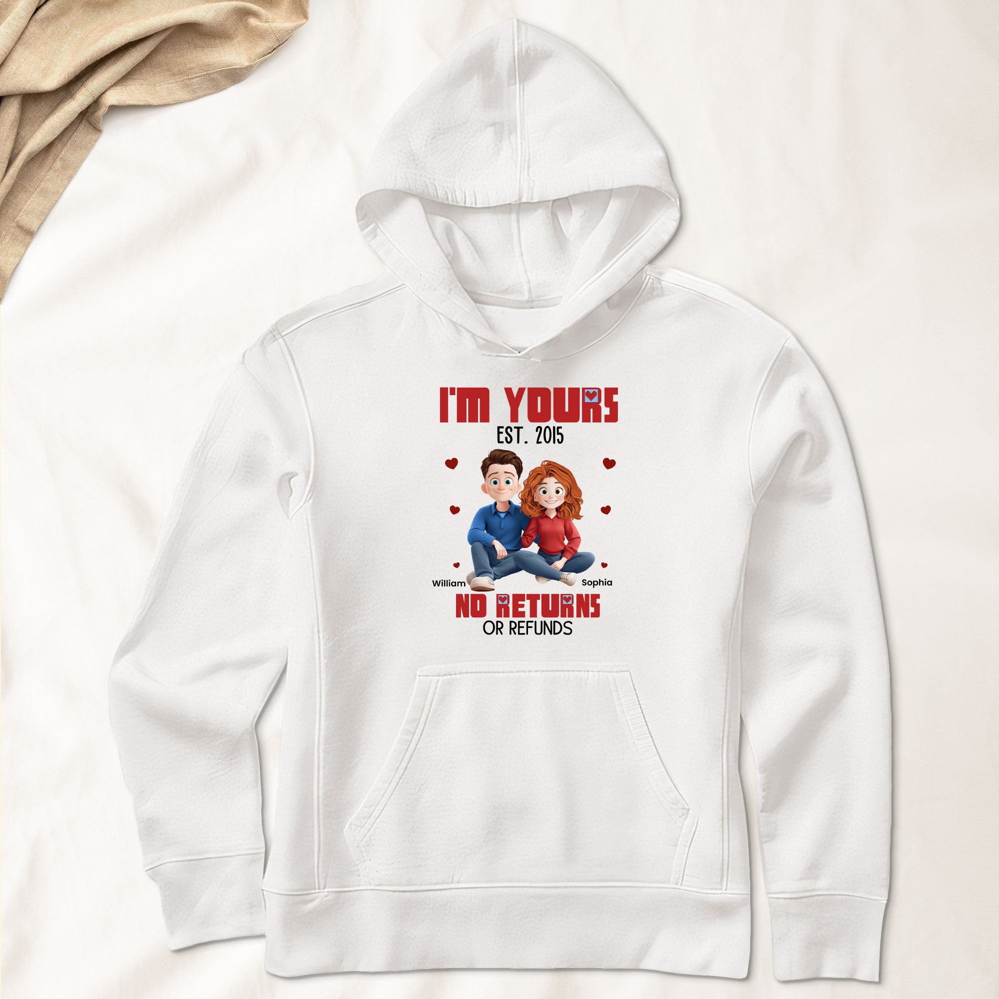 I'm Yours No Returns Or Refunds Couple Gifts Anniversary Gifts - Personalized Shirt