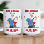 I'm Yours No Returns Or Refunds New Version Cartoon Couple - Personalized Mug