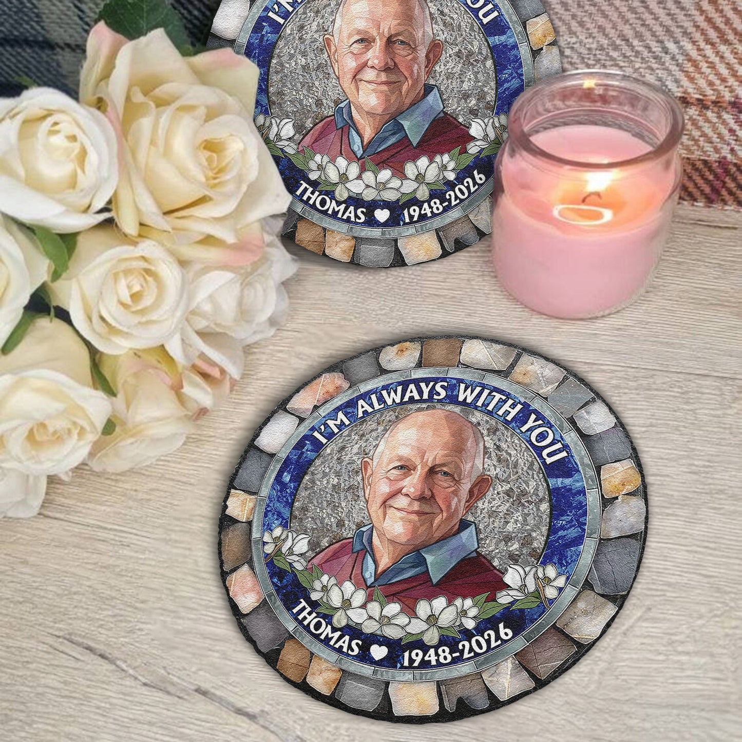 Im-Always-With-You-Custom-Photo-Stained-Glass-Style-Memorial-Gift-Personalized-Garden-Stone-3