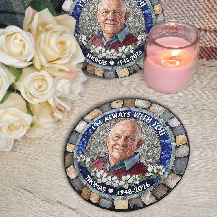 Im-Always-With-You-Custom-Photo-Stained-Glass-Style-Memorial-Gift-Personalized-Garden-Stone-3