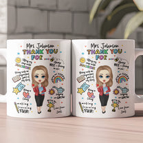 Important Part Of My Story - Thank You Teacher Gift - Personalized Mug