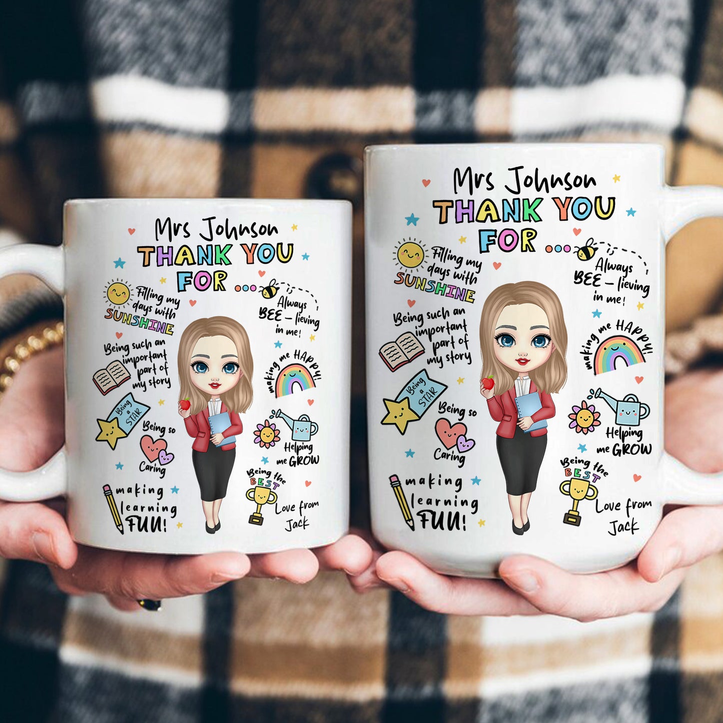 Important Part Of My Story - Thank You Teacher Gift - Personalized Mug